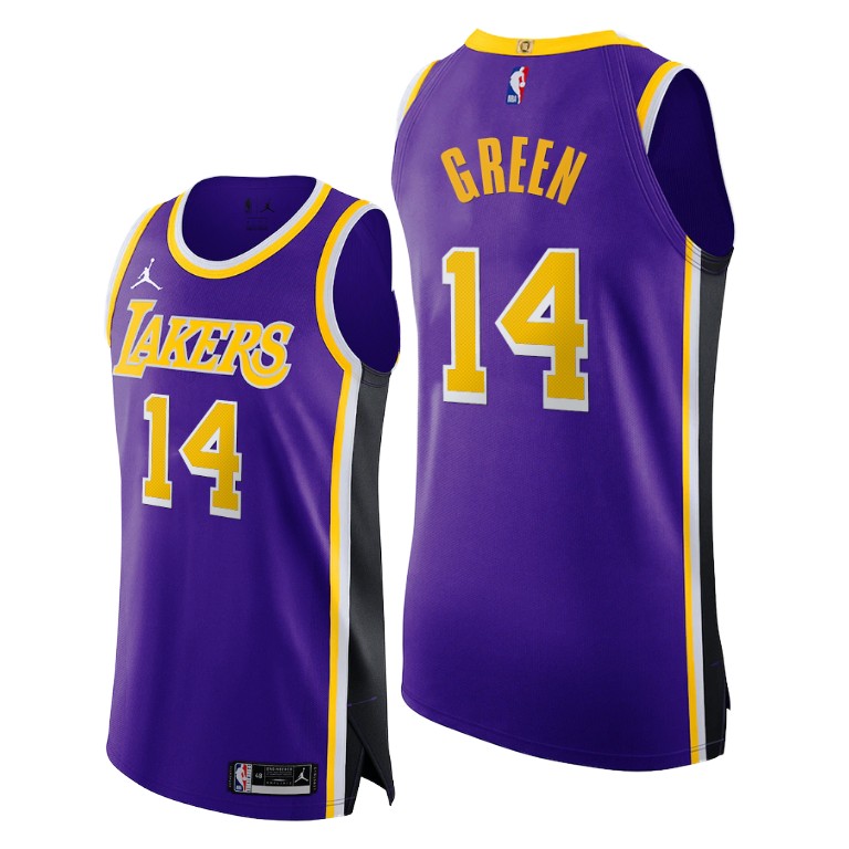 Men's Los Angeles Lakers Danny Green #14 NBA Jumpman 2020-21 Authentic Statement Edition Purple Basketball Jersey JNV0883ZK